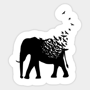 Elephant birds Sticker